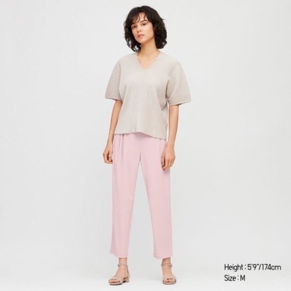 NWT Crepe Jersey Tapered Pants in pink - Picture 3 of 8